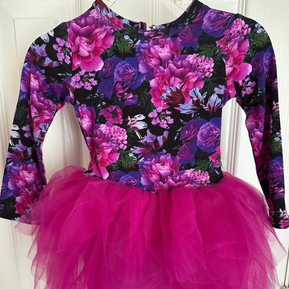 Bums & Roses Midnight Bloom Tutu Dress - NWT